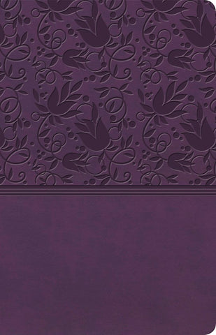 KJV Ultrathin Reference Bible-Purple LeatherTouch Indexed LIMITED QUANTITIES AVAILABLE