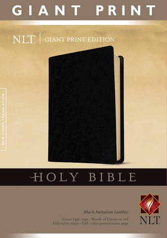 NLT Holy Bible, Giant Print-Black Imitation Leather