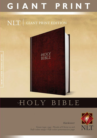 NLT Holy Bible, Giant Print-Burgundy Hardcover