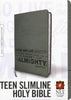 NLT Teen Slimline Bible Psalm 91:1 Grey Indexed Limited Quantities Available