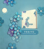 NLT Thrive Bible-Blue Floral Hardcover Creative Journaling Devotional Bible