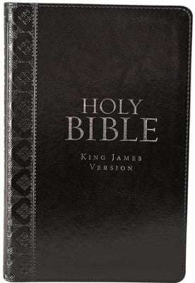 KJV Standard Indexed Bible Black Textured
