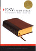 ESV Study Bible -Brown/Cordovan Portfolio Design Indexed
