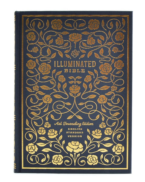 ESV Illuminated Bible, Art Journaling Edition, Blue Clothbound Hardcover with Slipcase