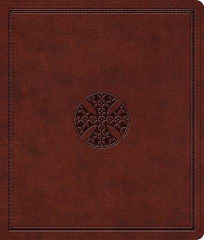 ESV Journaling Bible-Brown Mosaic Cross Design TruTone