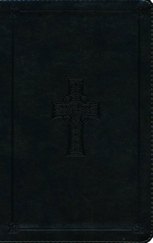 ESV Large Print Personal Size Bible-Olive Celtic Cross Design TruTone -  Limited Quantities Available