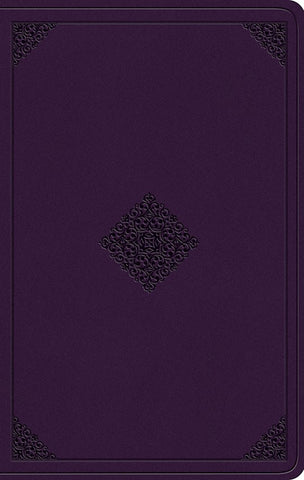 ESV Value Thinline Bible-Lavender Ornament Design TruTone