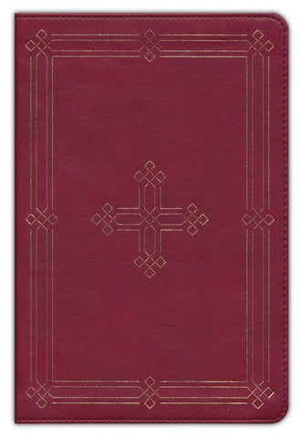 ESV Study Bible/Personal Size-Crimson Cross TruTone