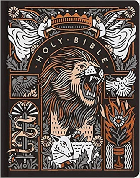 Single Column Journaling Bible: Artist Series (Joshua Noom/Lion & Lamb)-Hardcover ESV