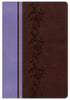 KJV Holman Rainbow Study Bible-Brown/Lavender LeatherTouch Indexed