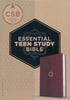 CSB Essential Teen Study Bible, Walnut LeatherTouch