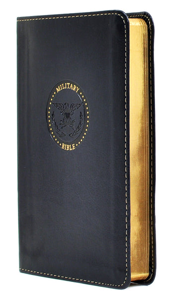 CSB Military Compact Bible, Navy Blue LeatherTouch for Sailors