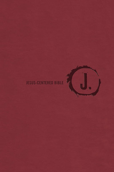 NLT Jesus-Centered Bible-Cranberry Imitation Leather