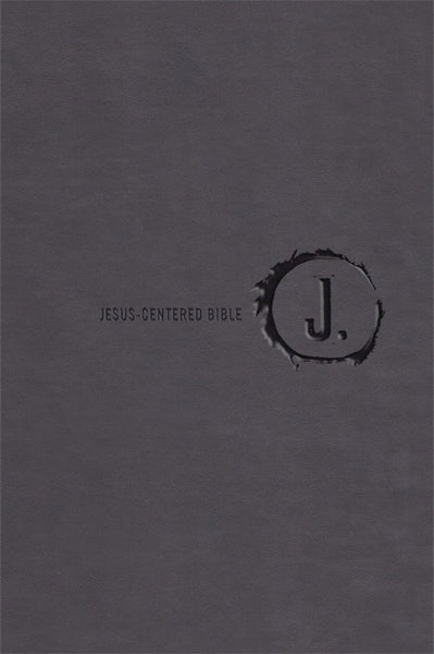 NLT Jesus-Centered Bible-Charcoal Imitation Leather (Second Edition)