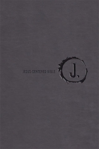 NLT Jesus-Centered Bible-Charcoal Imitation Leather (Second Edition)