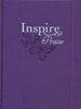 NLT Inspire Praise Bible/Large Print-Purple Hardcover~ The Bible For Coloring & Creative Journaling