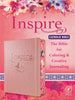 NLT Inspire Catholic Bible-Pink Hardcover The Bible For Coloring & Creative Journaling