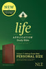 NLT Life Application Study Bible/Personal Size (Third Edition)-Brown/Tan LeatherLike