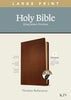KJV Large Print Thinline Reference Bible/Filament Enabled Edition-Brown Genuine Leather Indexed