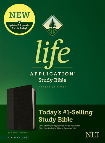 Life Application Study Bible (Third Edition)-RL-Black/Onyx LeatherLike-NLT