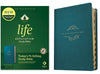 Life Application Study Bible (Third Edition)-RL-Teal Blue LeatherLike Indexed-NLT