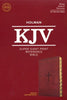 KJV Super Giant Print Reference Bible-Brown LeatherTouch Indexed