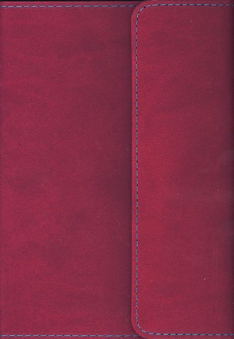 KJV Large Print Compact Reference Bible with Flap Flexisoft Berry