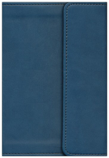 KJV Large Print Compact Reference Bible with Flap Flexisoft Blue