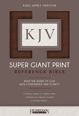 KJV Reference Bible Giant Print Brown Indexed