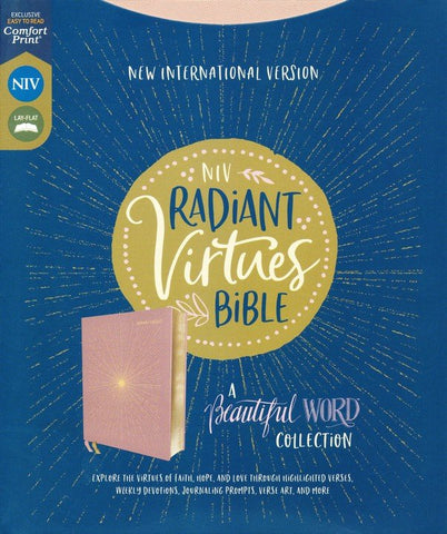 NIV Radiant Virtues Bible: A Beautiful Word Collection (Comfort Print)-Pink Cloth Over Board