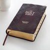 KJV Giant Print Bible-Dark Brown LuxLeather Indexed