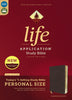 NIV Life Application Study Bible, Third Edition, Personal Size, Bonded Leather, Burgundy ---LIMITED QUANITITIES AVAILABLE