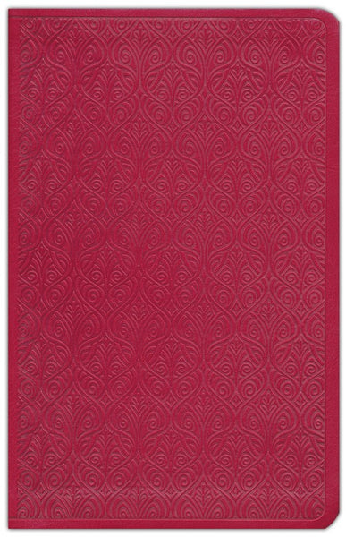 ESV Large Print Thinline Bible - Trutone Ruby Vine Leaf - Limited Quantities Available