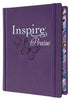 NLT Inspire Praise Bible/Large Print-Purple Hardcover~ The Bible For Coloring & Creative Journaling