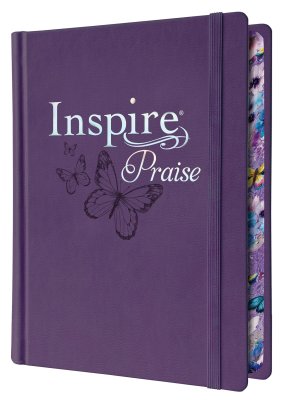 NLT Inspire Praise Journaling Bible-Purple Hardcover