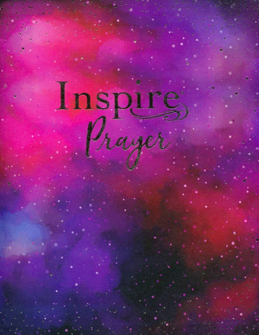 NLT Inspire Prayer Bible Giant Print-Purple LeatherLike