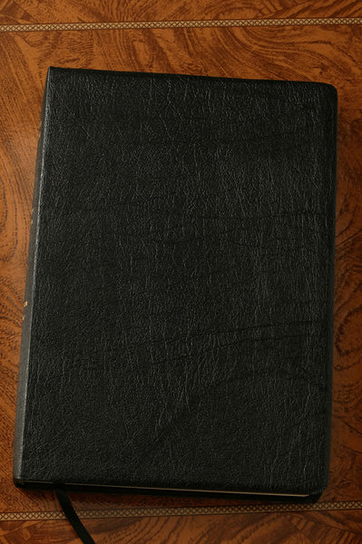 NIV Large Print Thinline Bible-Bonded Black Leather Indexed