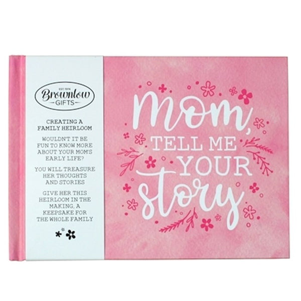 Heirloom Memory Book-Mom, Tell Me Your Story-Pink