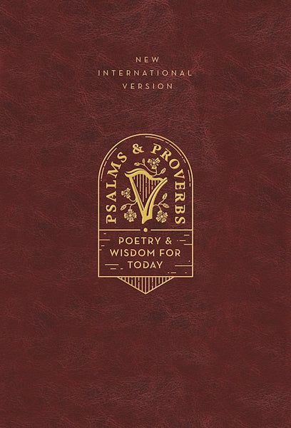 NIV Psalms And Proverbs (Comfort Print)-Burgundy Cloth Over Board