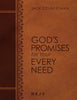 NKJV God's Promises For Your Every Need (Large Text)-Brown Leathersoft