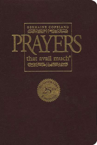 Prayers That Avail Much 25th Anniversary-Burgundy Bonded Leather