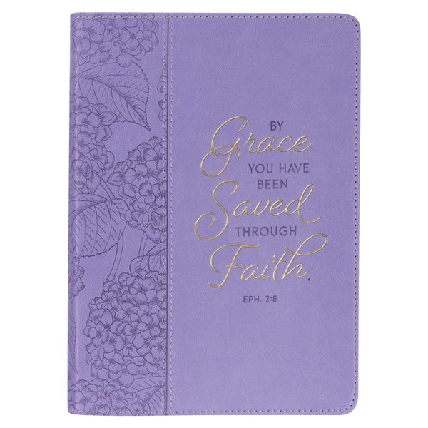 Journal-Classic LuxLeather-By Grace Ephesians 2:8