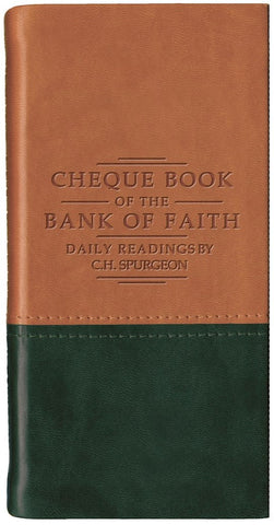 Spurgeon's Cheque Book of the Bank of Faith Devotional-Green (right on image)