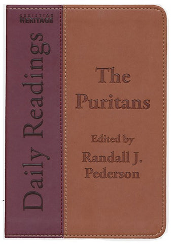 Daily Readings: The Puritans (burgundy book-on left of image)