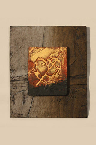 Dimensional Earth Heart Wall Plaque