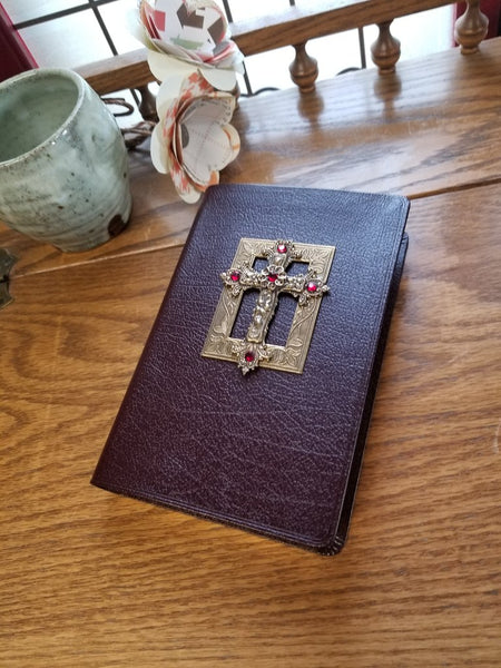NIV Red Crystal Jeweled Bible-Compact Edition