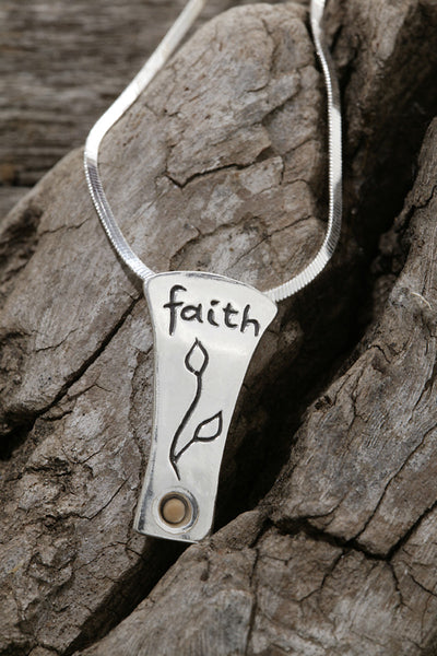 Sterling Silver Mustard Seed Faith Necklace