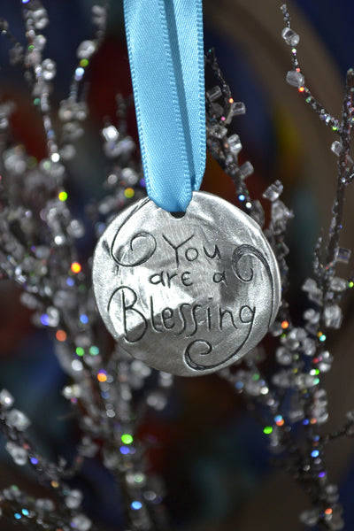 You are a Blessing Pewter Ornament