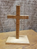 Wooden Standing Cross White Ash