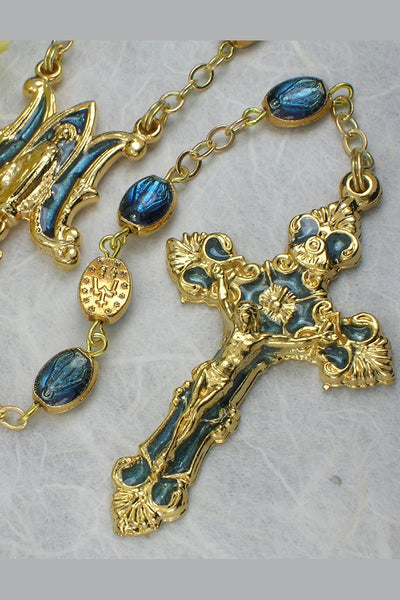Miraculous Medal Gold Plated Rosary